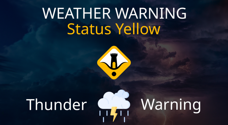 A Status Yellow – Rain & Thunderstorm Warning Has Been Issued ...