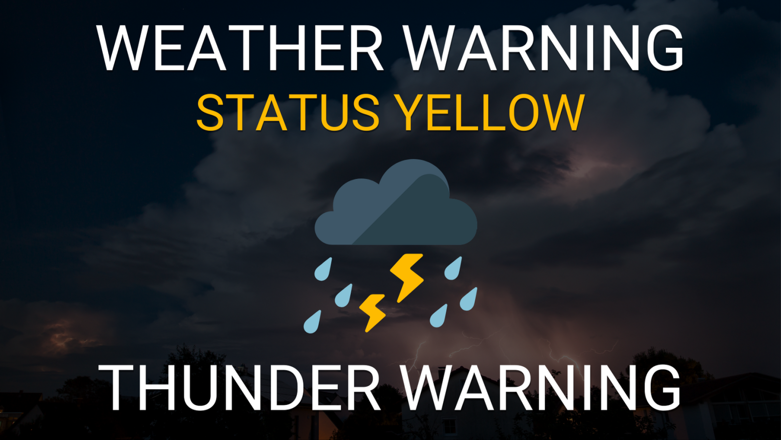 Severe thunderstorm warning