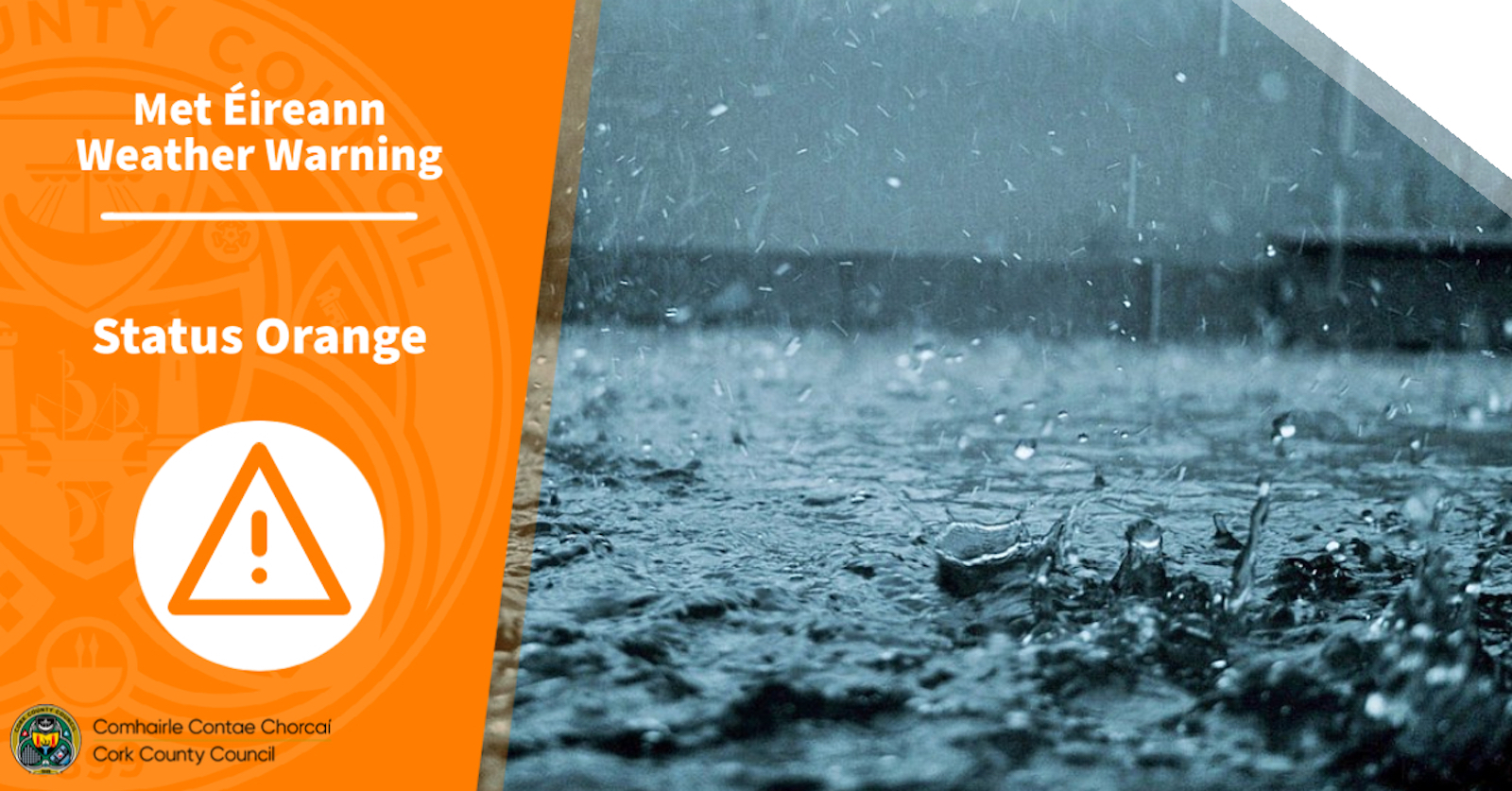 Council Statement: Status Orange Thunderstorm And Rain Warning In ...