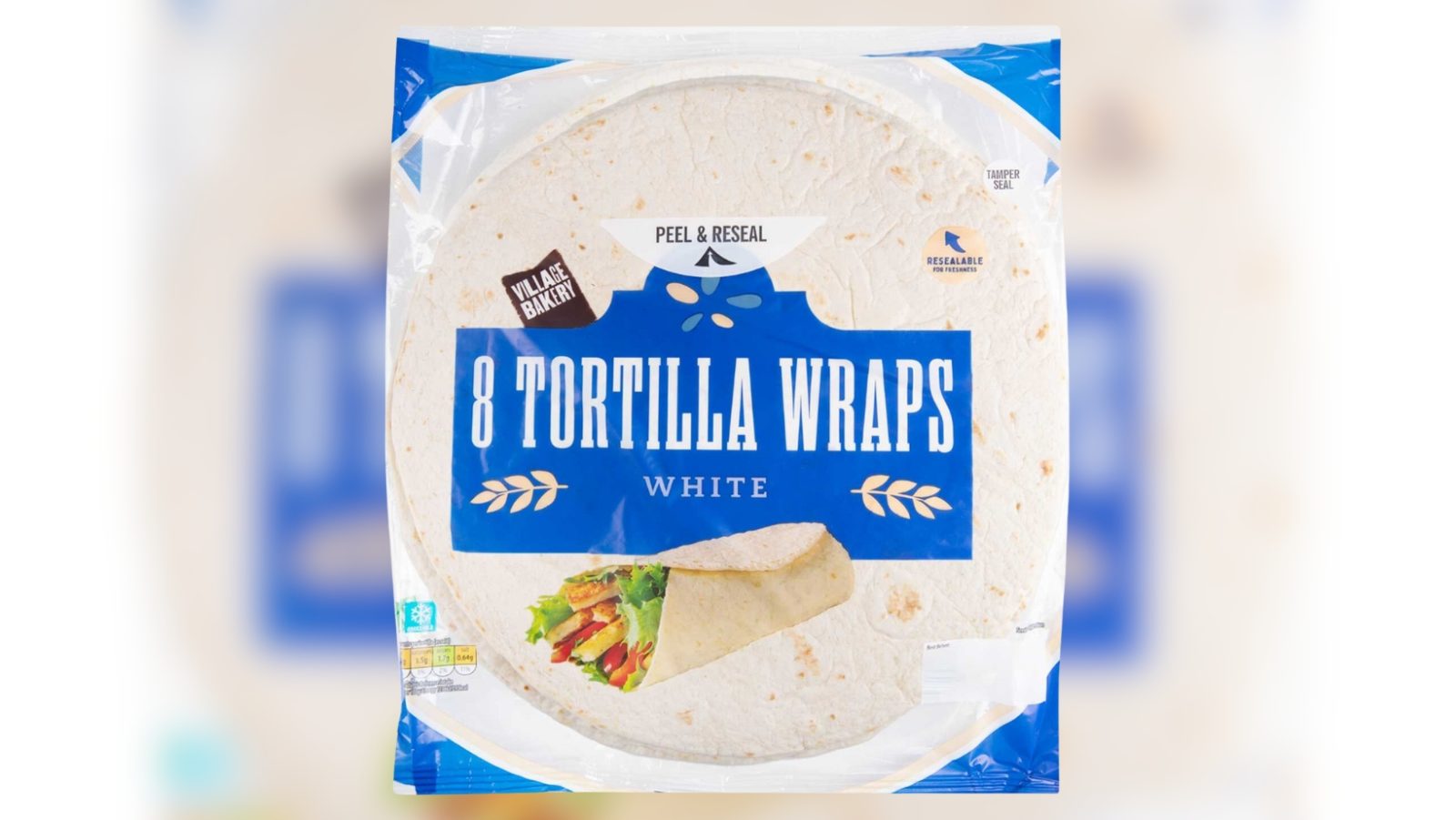 Recall of Village Bakery White Tortilla Wraps Due to the Possible